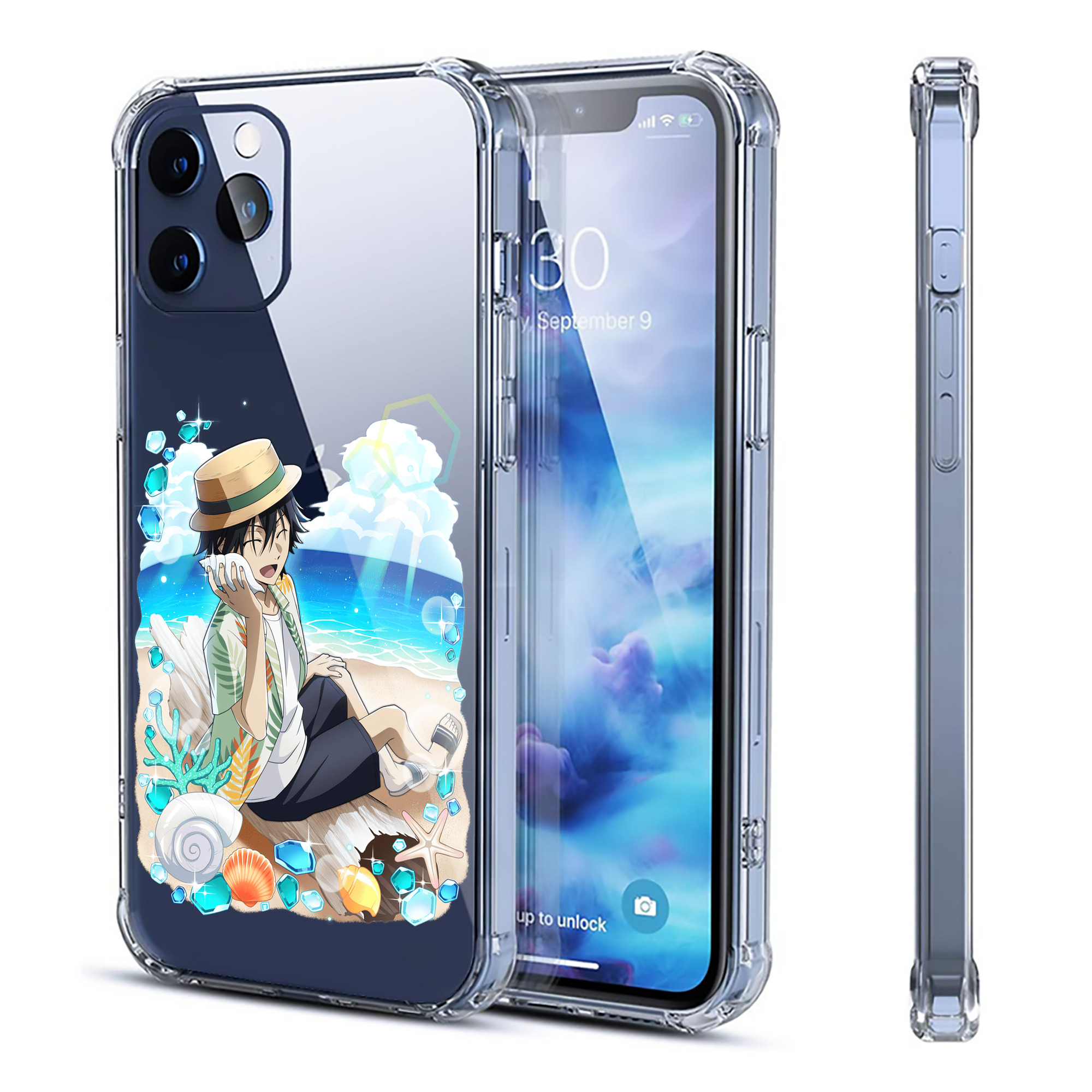 （画像用） 文豪ストレイドッグス Bungo Stray Dogs 【iPhone 12シリーズ対応】透明スマホケース（クリアソフトケース）